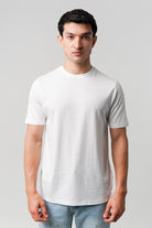 Regular Fit Crew Neck T-Shirt - White - Mendeez