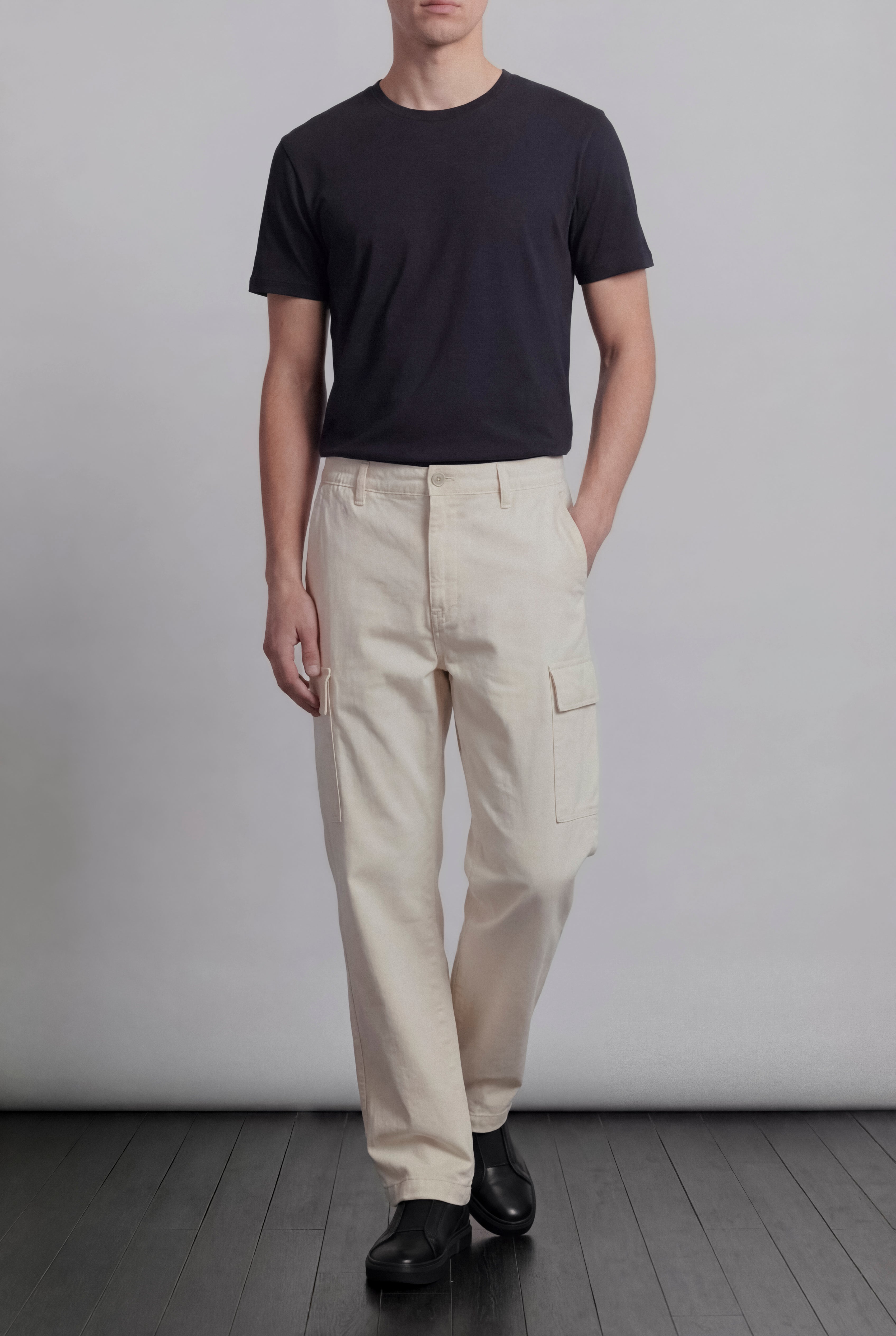 Cargo Pants - Off White - Mendeez
