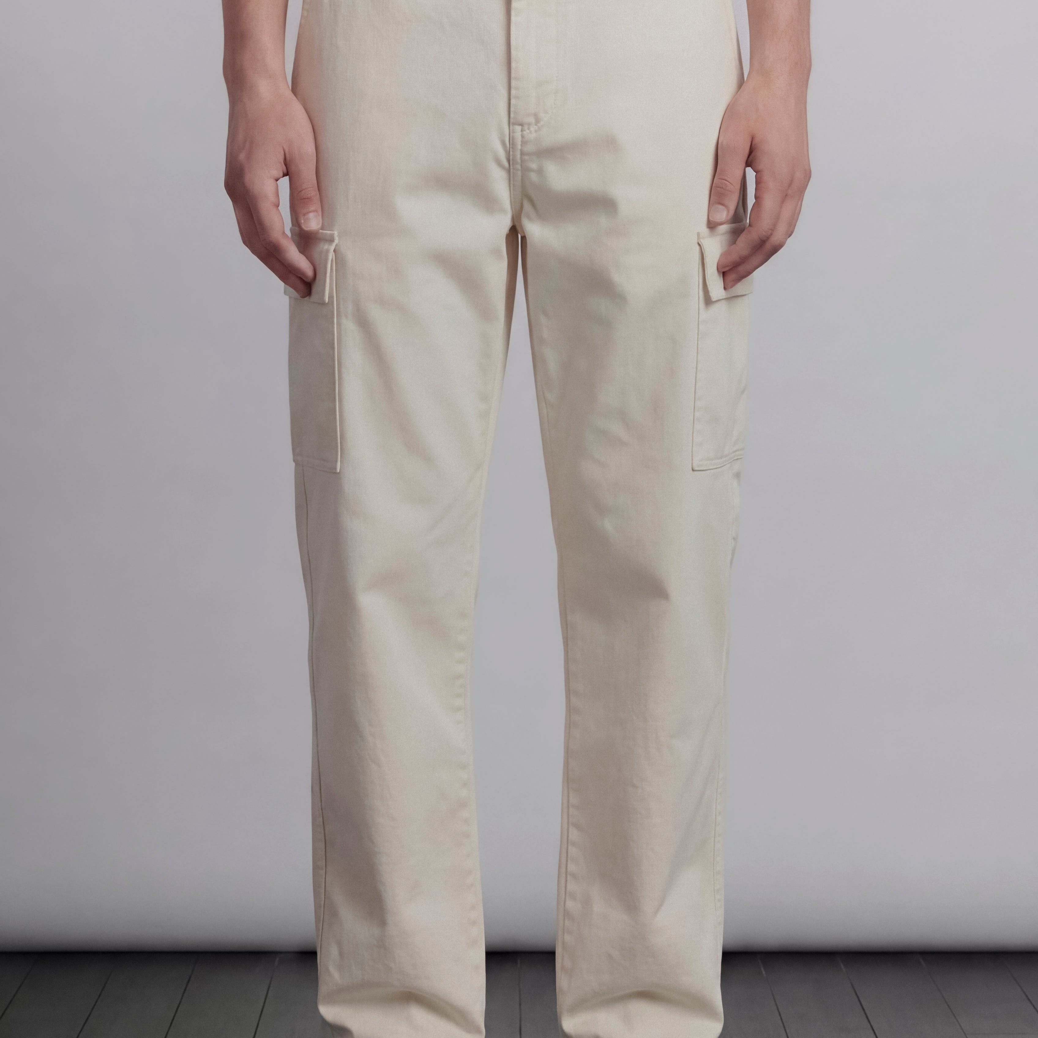 Cargo Pants - Off White - Mendeez