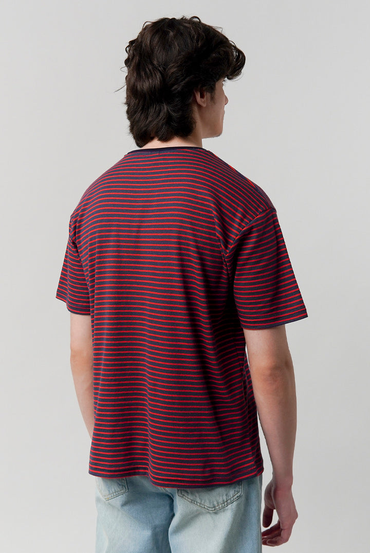 Striped T-Shirt - Blue - Mendeez