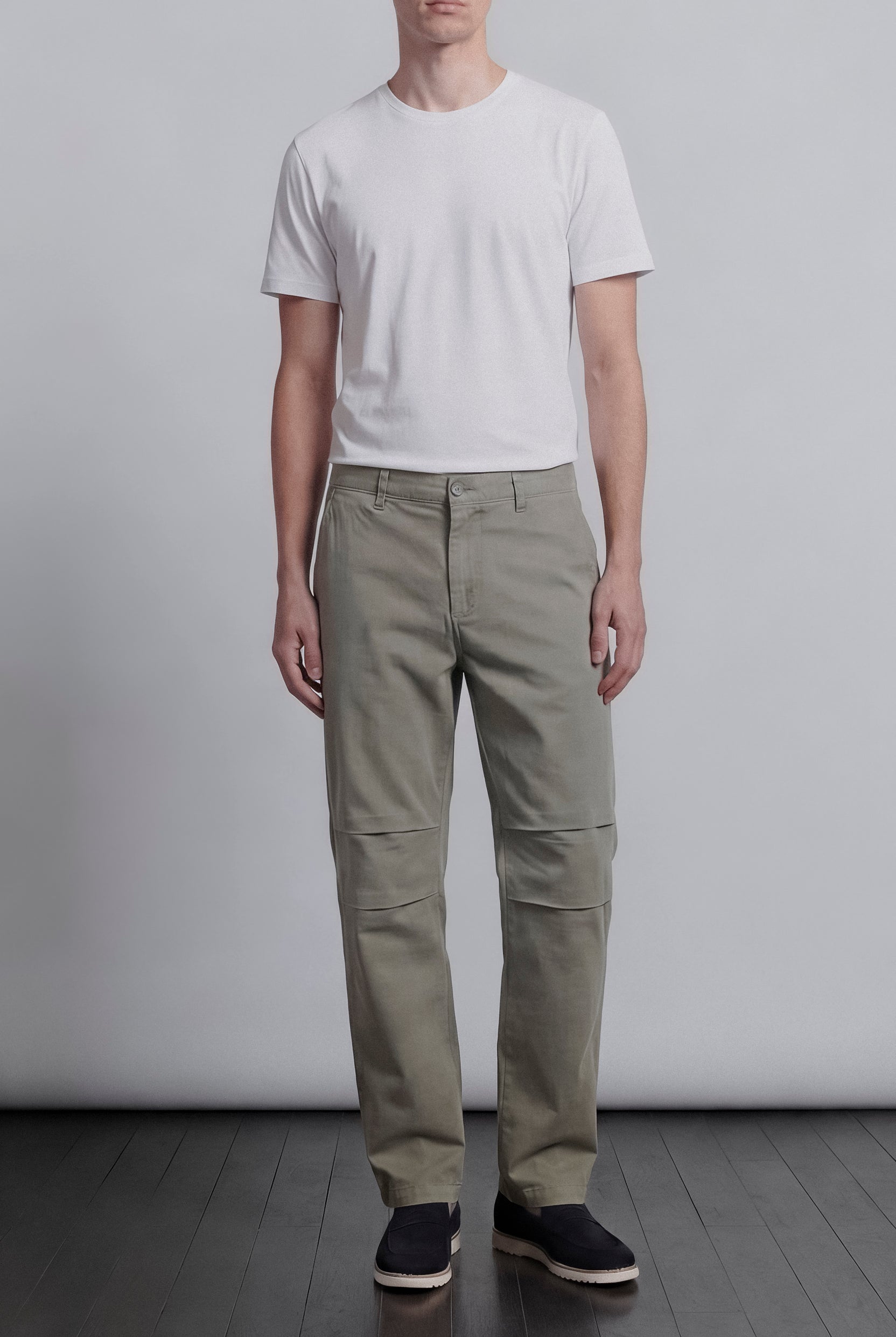 Pleated Pants - Sage Green - Mendeez