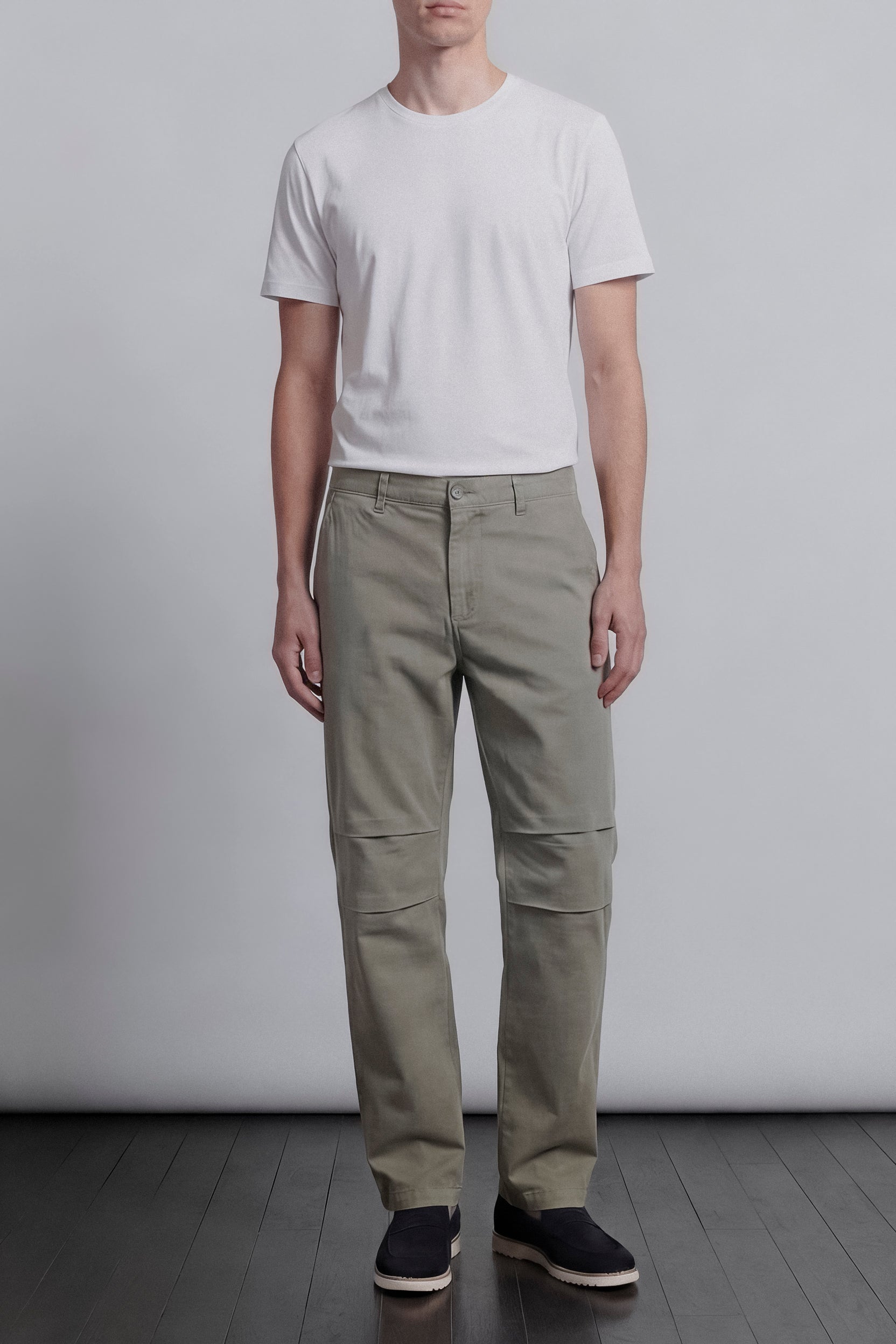 Pleated Pants - Sage Green - Mendeez
