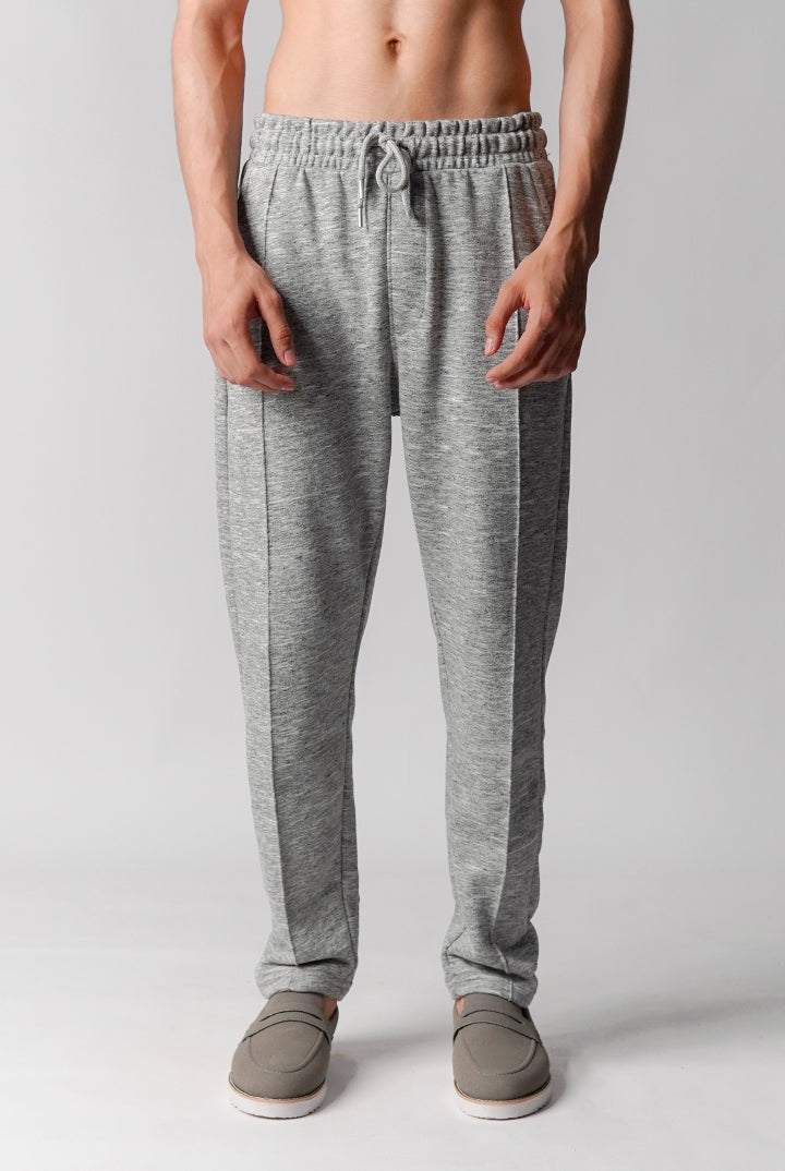 Pintex Jogger Pants - Grey - Mendeez