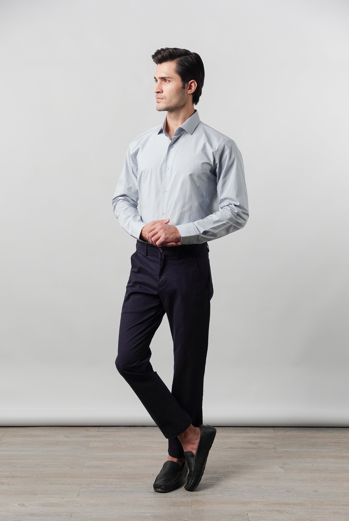 Plain Shirt - Slate Blue - Mendeez