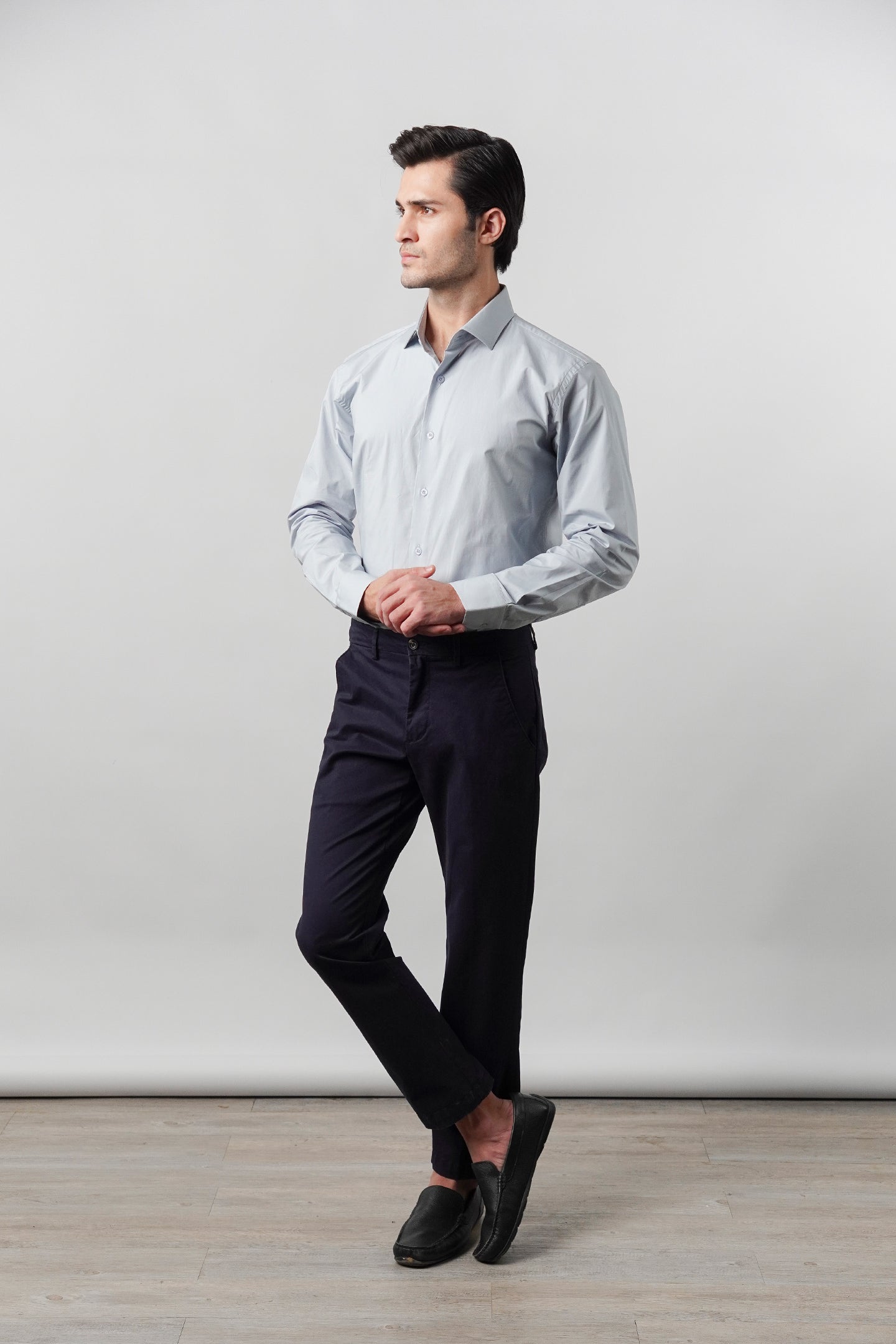 Plain Shirt - Slate Blue - Mendeez