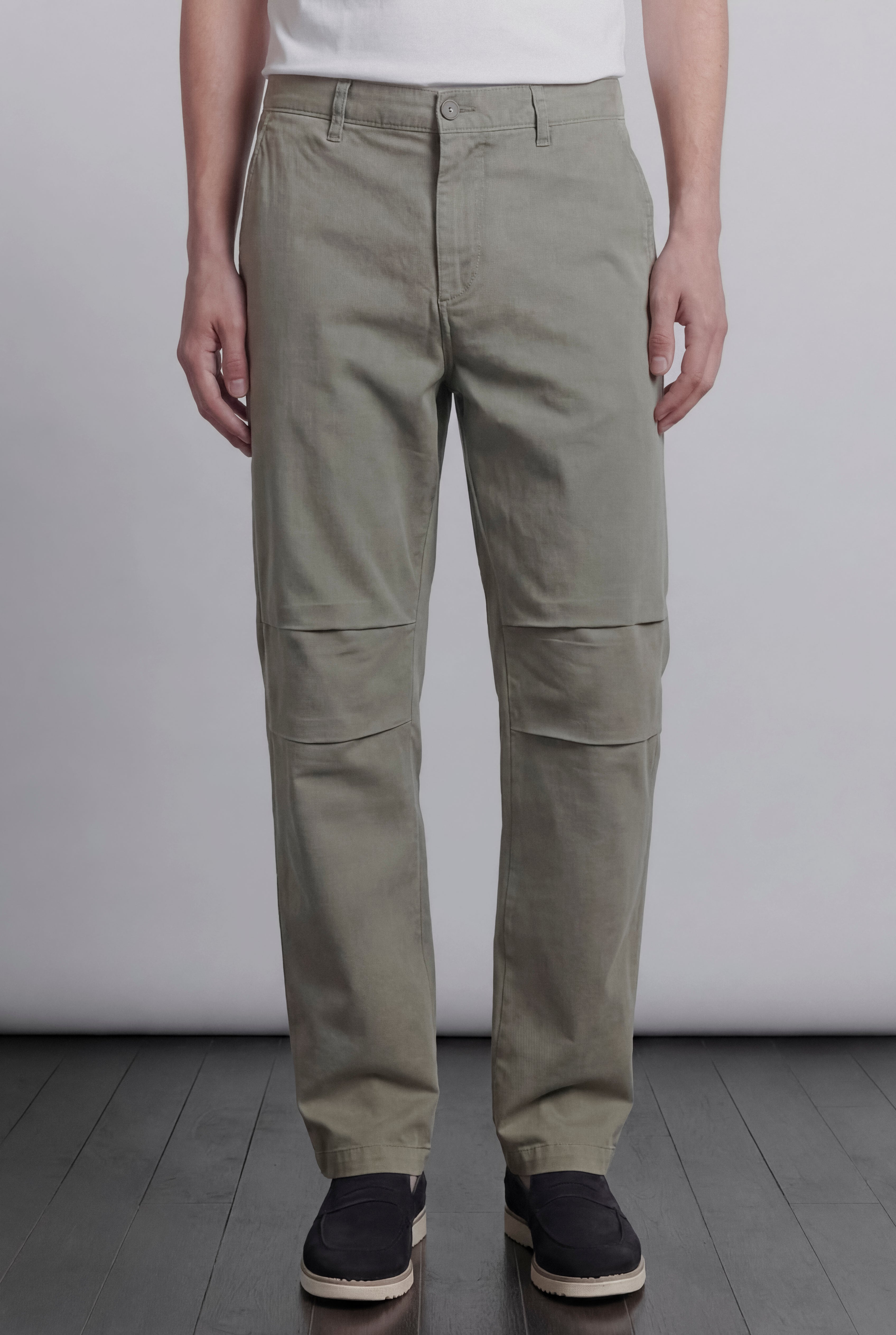 Pleated Pants - Sage Green - Mendeez