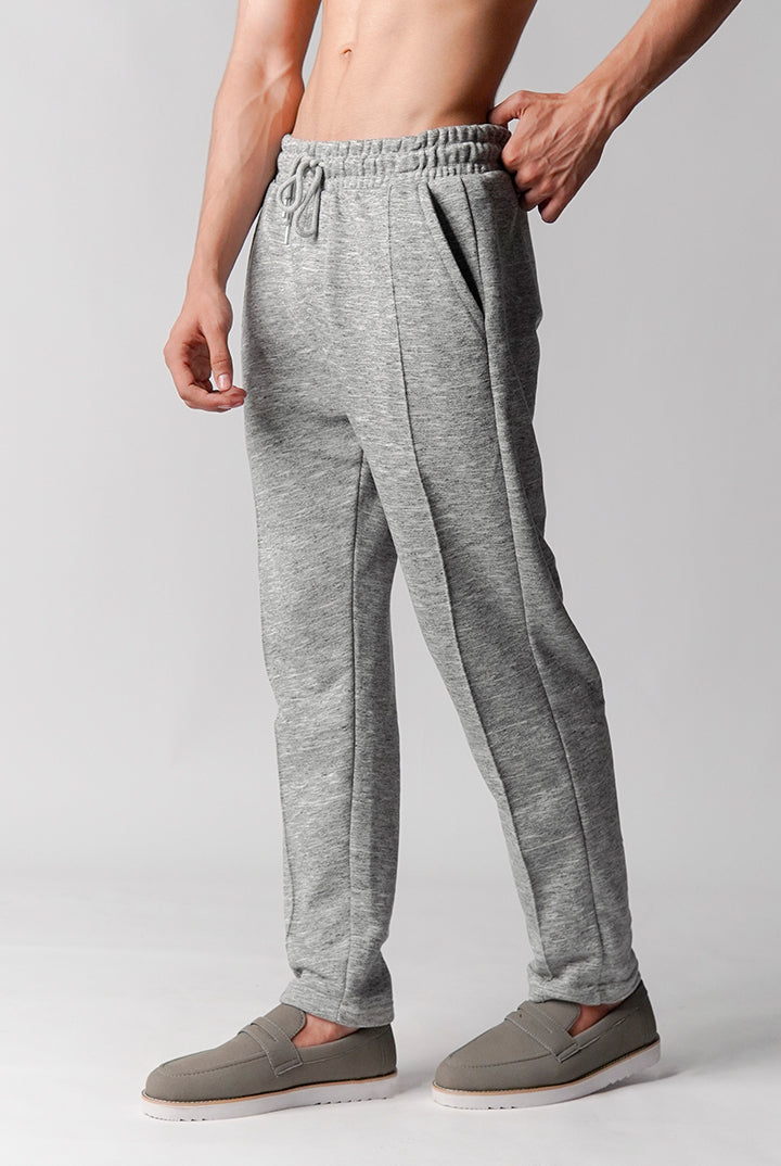 Pintex Jogger Pants - Grey - Mendeez
