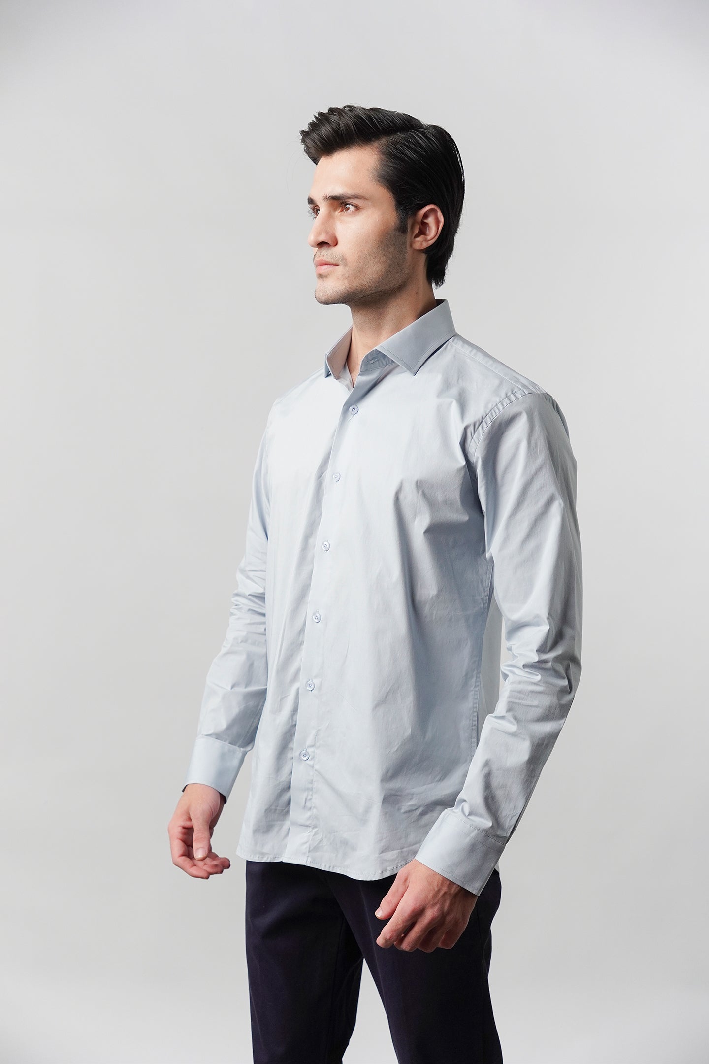 Plain Shirt - Slate Blue - Mendeez