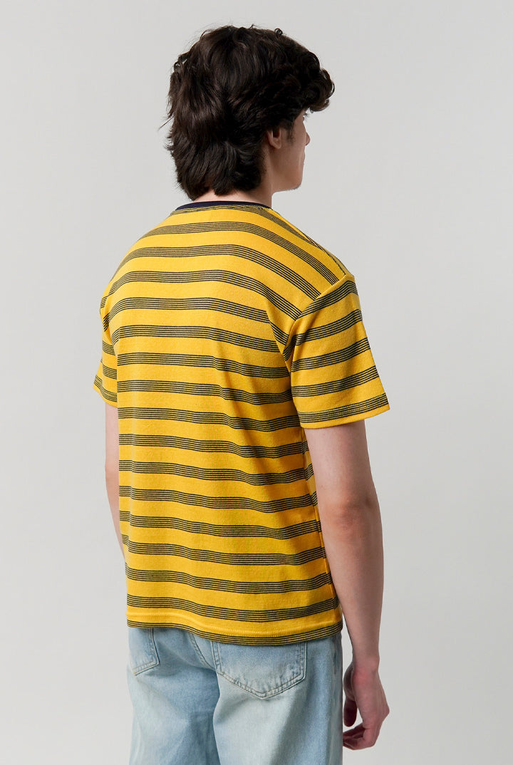 Striped T-Shirt - Yellow - Mendeez