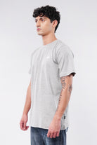 Printed Oversized T-Shirt - Heather Grey - Mendeez