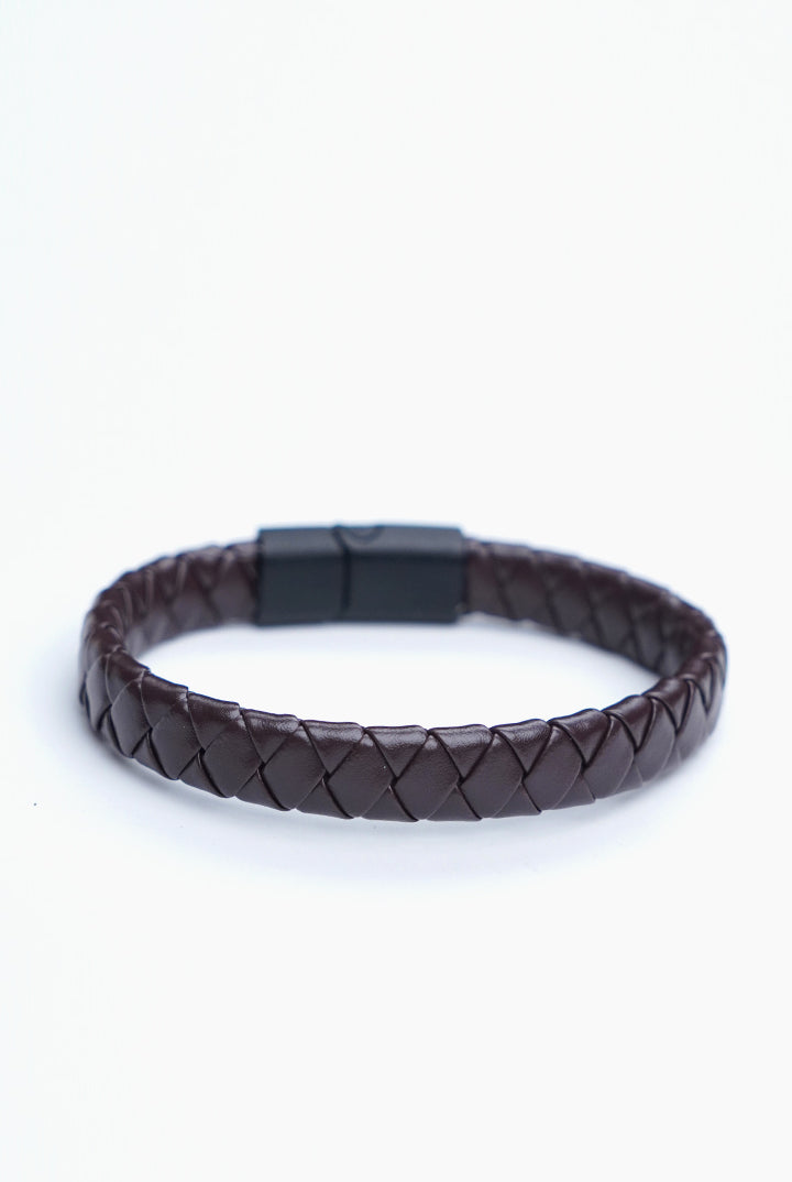 Classic Brown Braided Bracelet-18-MENDEEZ