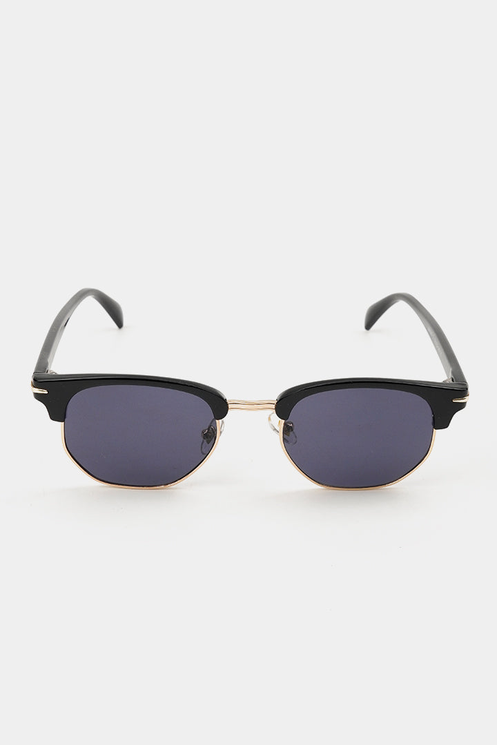Clubmaster Sunglasses - Black - Mendeez
