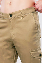 Straight Cargo Pants - Khaki - Mendeez