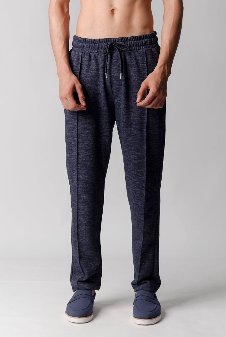 Pintex Jogger Pants - Blue - Mendeez
