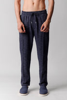 Pintex Jogger Pants - Blue - Mendeez