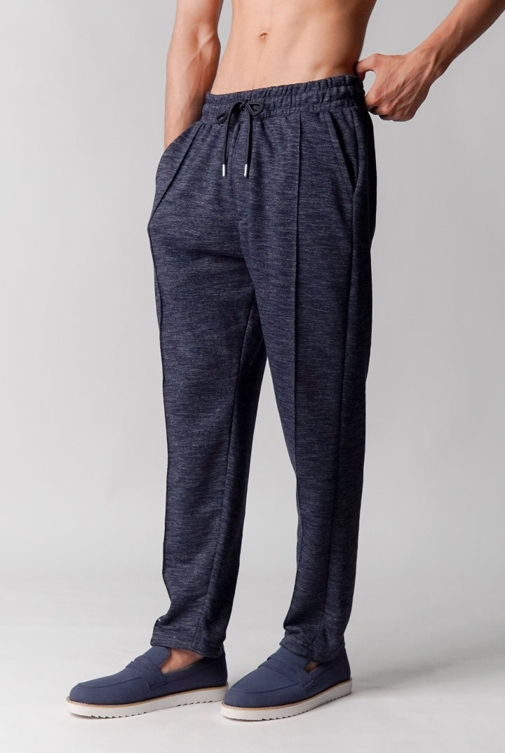 Pintex Jogger Pants - Blue - Mendeez