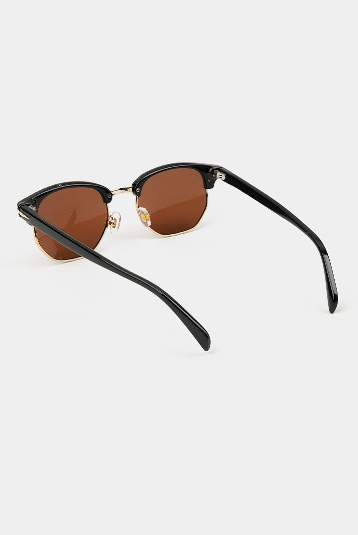 Clubmaster Sunglasses - Black - Mendeez
