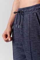 Pintex Jogger Pants - Blue - Mendeez