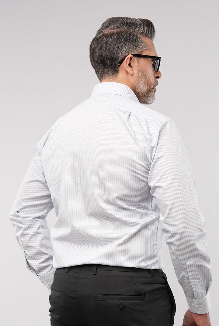 Striped Shirt - White - Mendeez