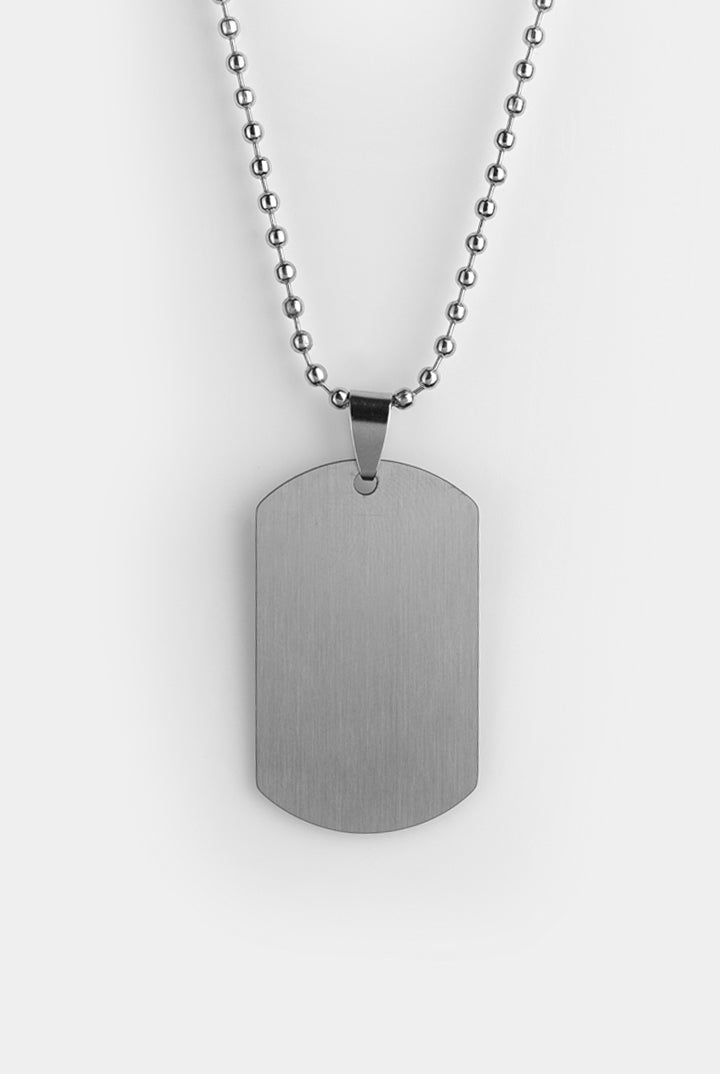 Dog Tag Pendant - Silver - Mendeez