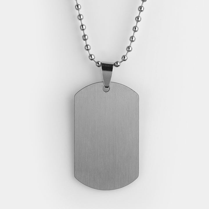 Dog Tag Pendant - Silver - Mendeez