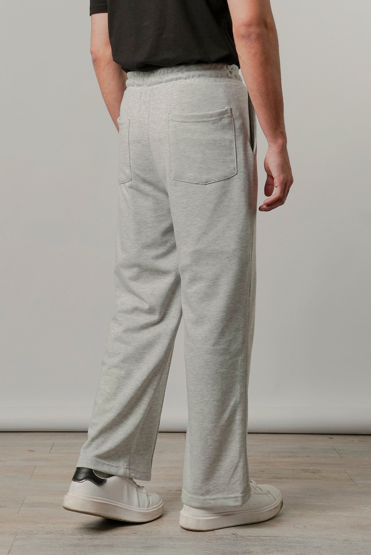 Pintex Jogger Pants - Heather Grey - Mendeez