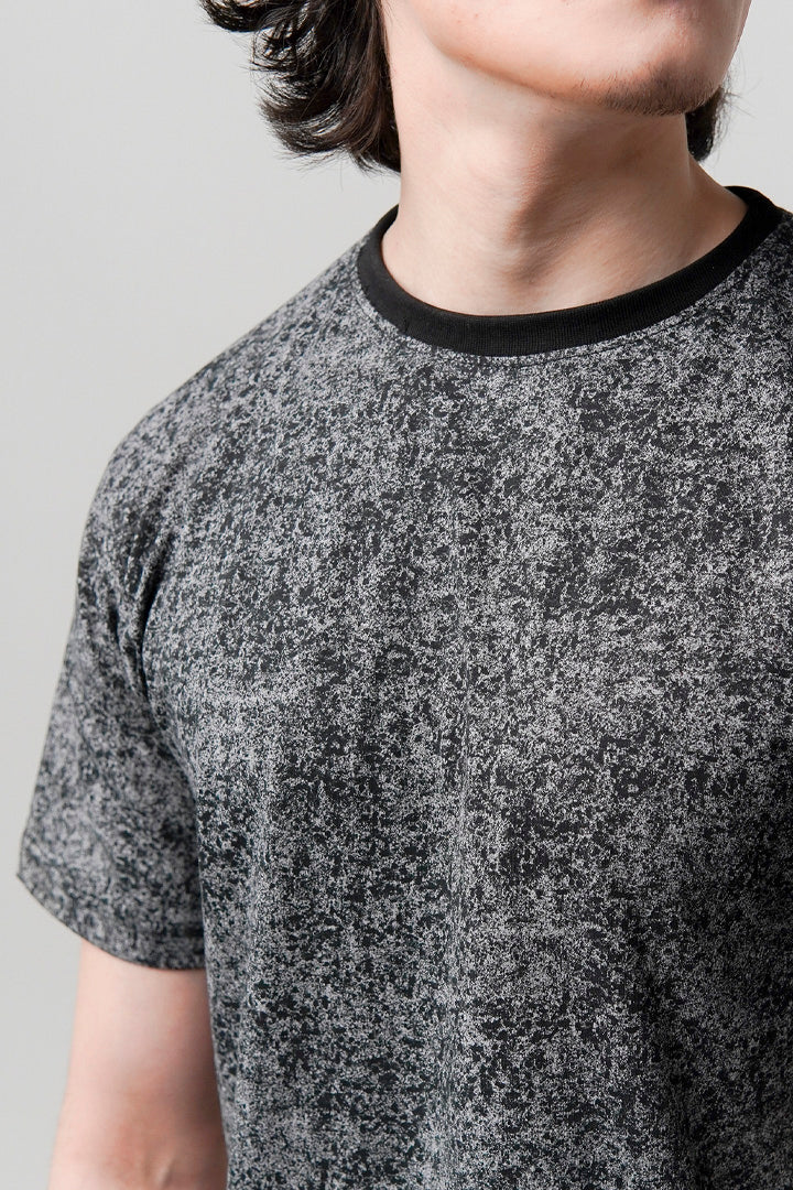 Printed T-Shirt - Black & Grey - Mendeez