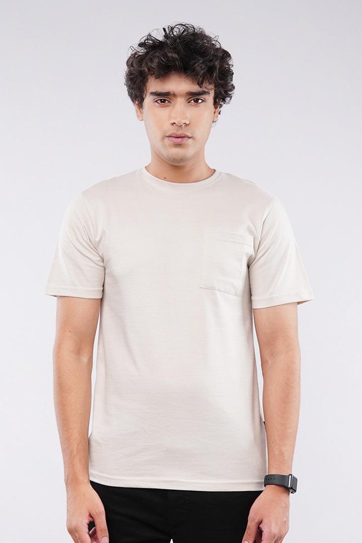 Pocket T-Shirt - Off White - Mendeez