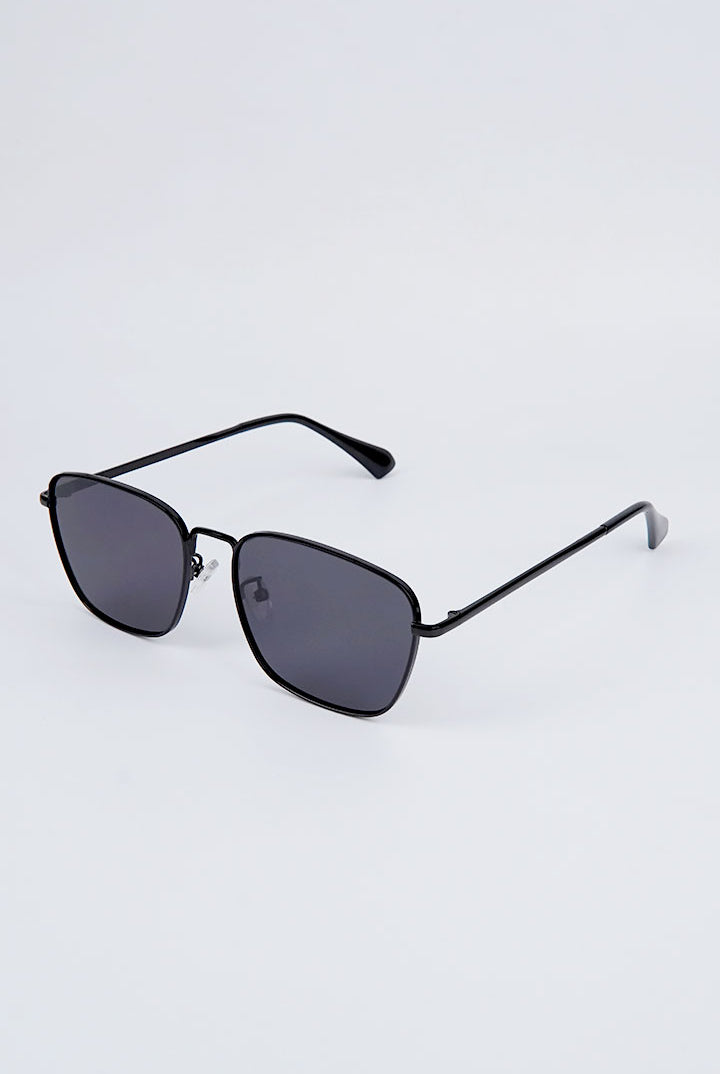 Simon Square Sunglasses - Black - Mendeez