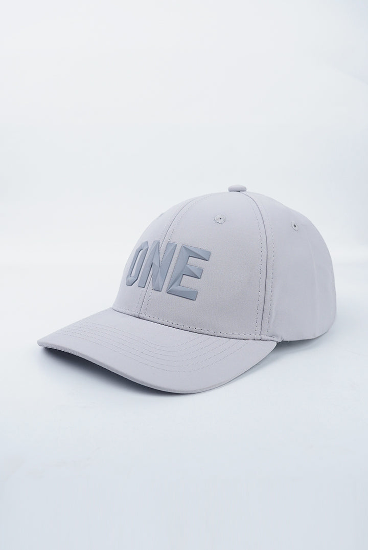ONE Geometric Cap - Light Grey-1-MENDEEZ