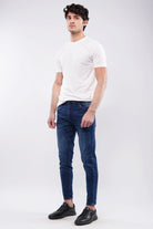 Crop Fit Denim - Navy Blue - Mendeez