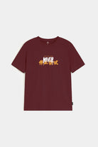 Printed Graphic Tee - Maroon - Mendeez