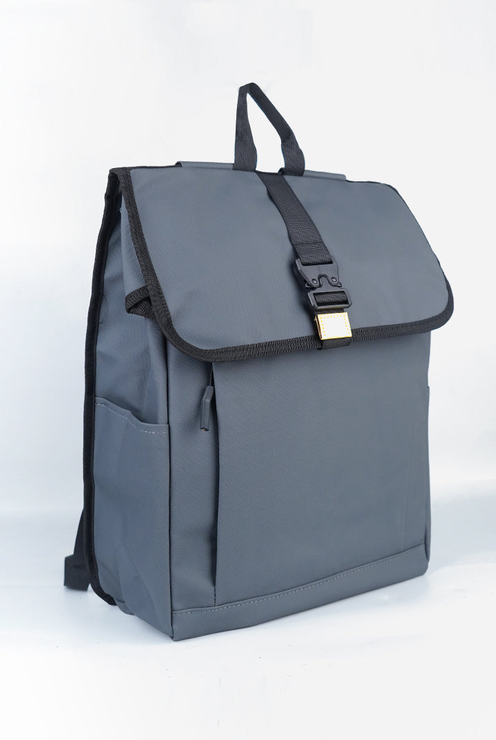 Urban Commuter Roll-Top Backpack – Stealth Grey-1-MENDEEZ