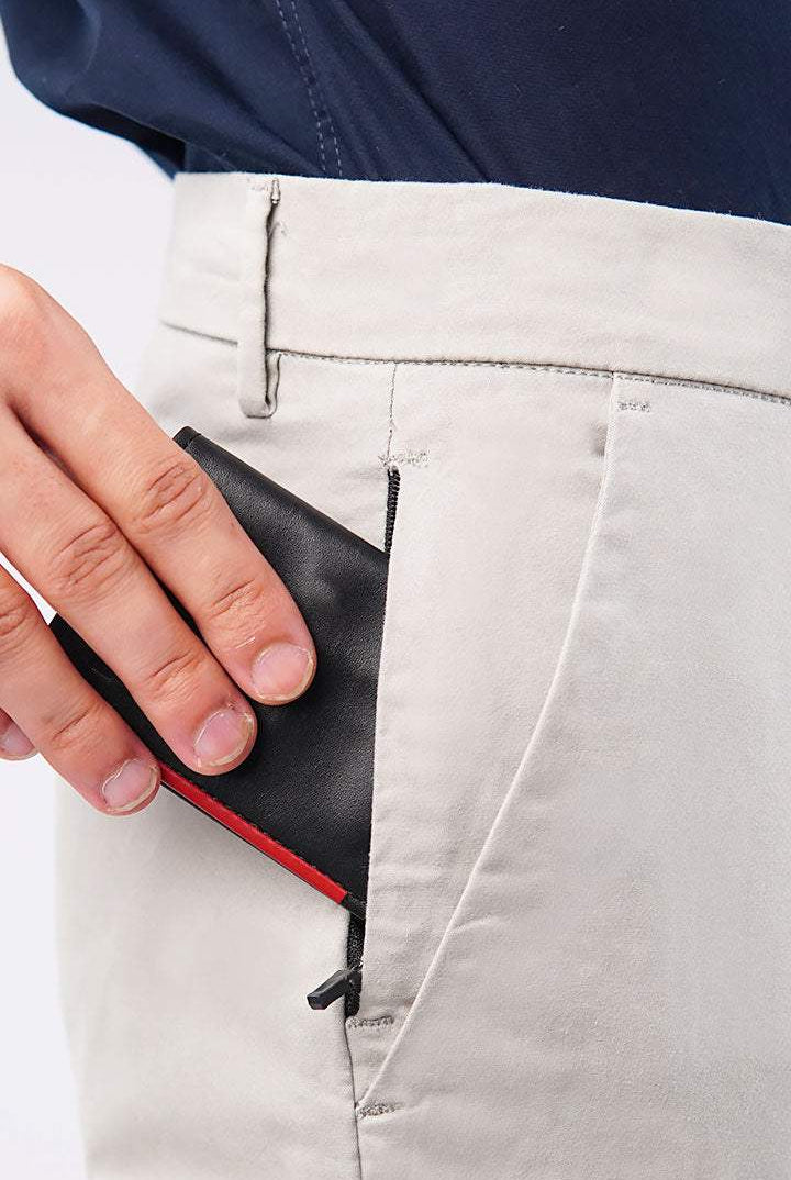 Slim Fit Chinos - Sage Green - Mendeez