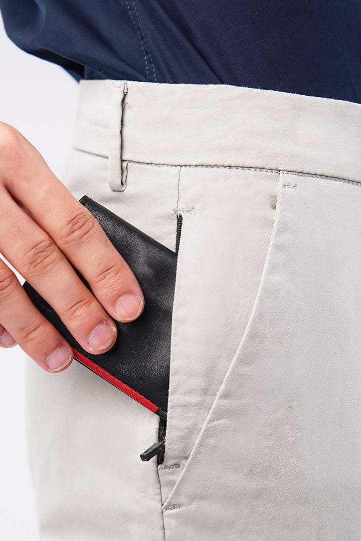 Slim Fit Chinos - Sage Green - Mendeez