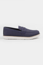 Slip On Suede Loafers - Ocean Blue - Mendeez