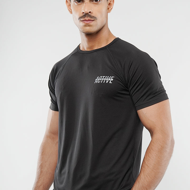 Striped T-Shirt - Black - Mendeez