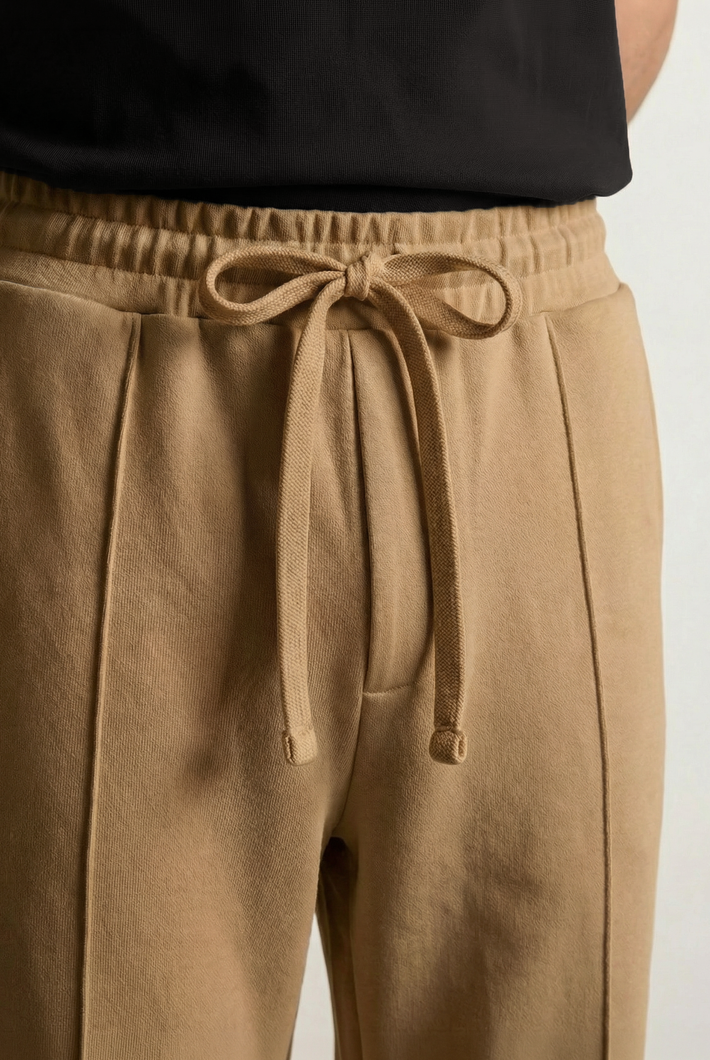 Pintex Jogger Pants - Camel - Mendeez