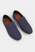 Slip On Suede Loafers - Ocean Blue - Mendeez