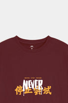 Printed Graphic Tee - Maroon - Mendeez
