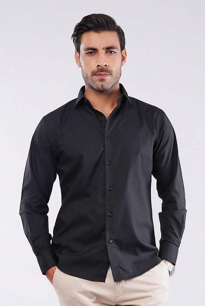 Plain Shirt - Black - Mendeez