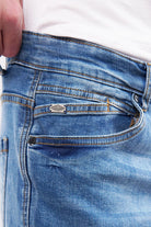 Crop Fit Denim - Blue - Mendeez