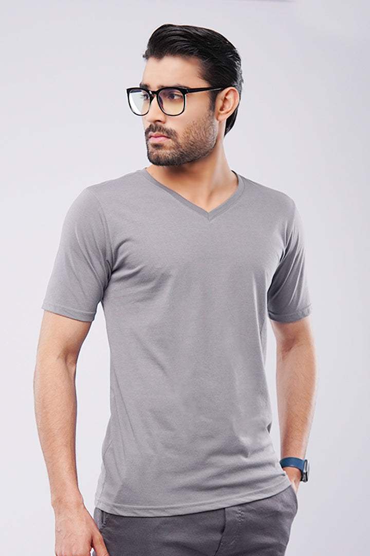Metal Gray V-Neck - Mendeez PK