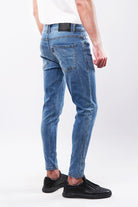 Crop Fit Denim - Blue - Mendeez