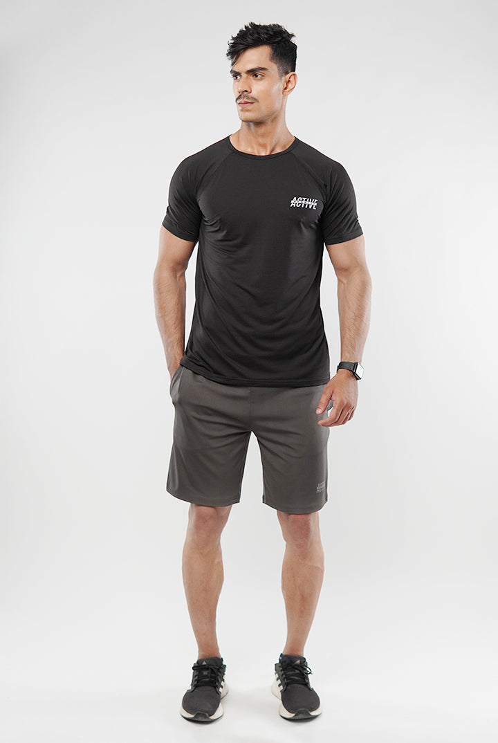 Striped T-Shirt - Black - Mendeez