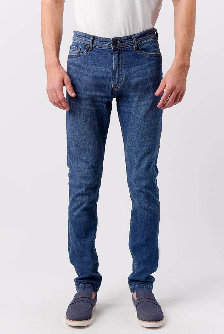 Slim Fit Denim - Medium Blue - Mendeez