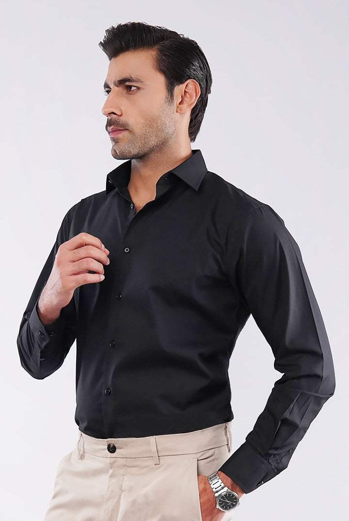 Plain Shirt - Black - Mendeez