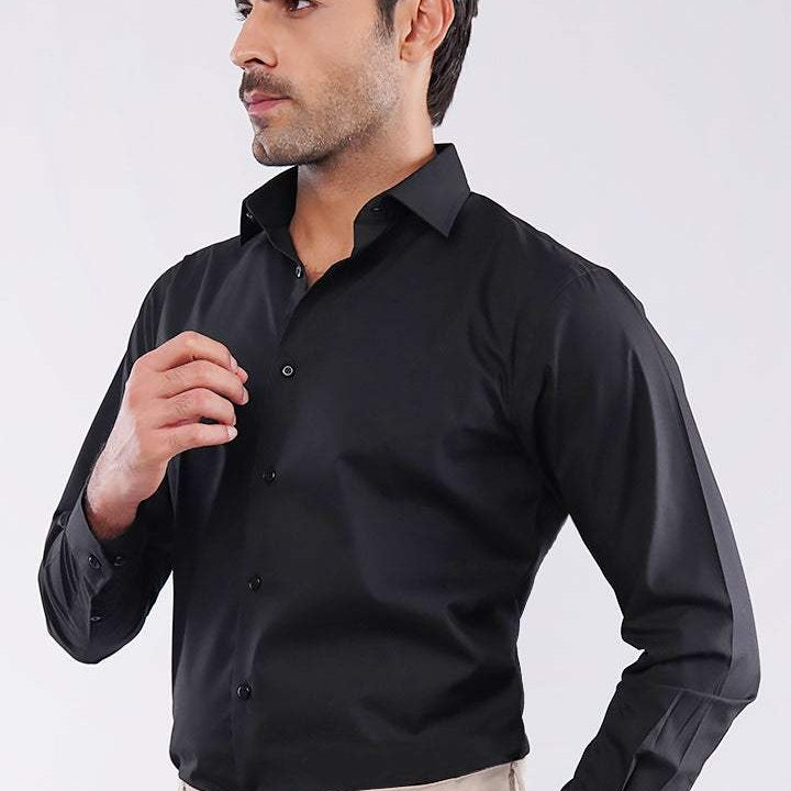 Plain Shirt - Black - Mendeez