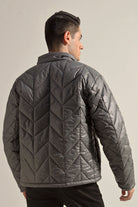 Quilted Puffer Jacket - Grey - Mendeez