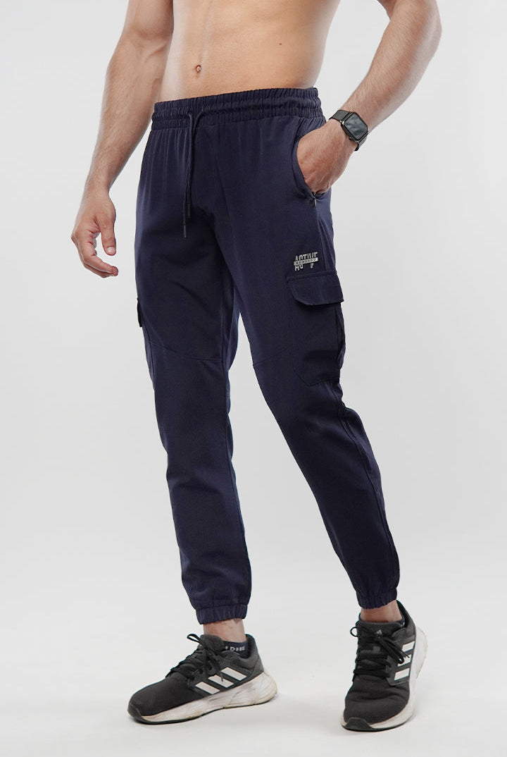 Cargo Jogger Pants - Navy Blue - Mendeez